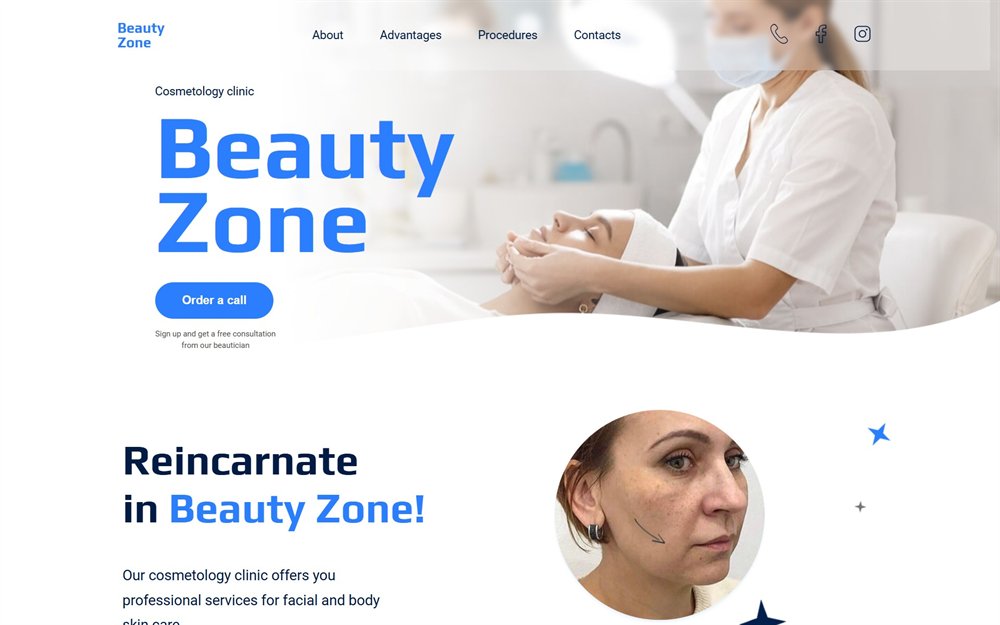 BeautyZone — превʼю сайту